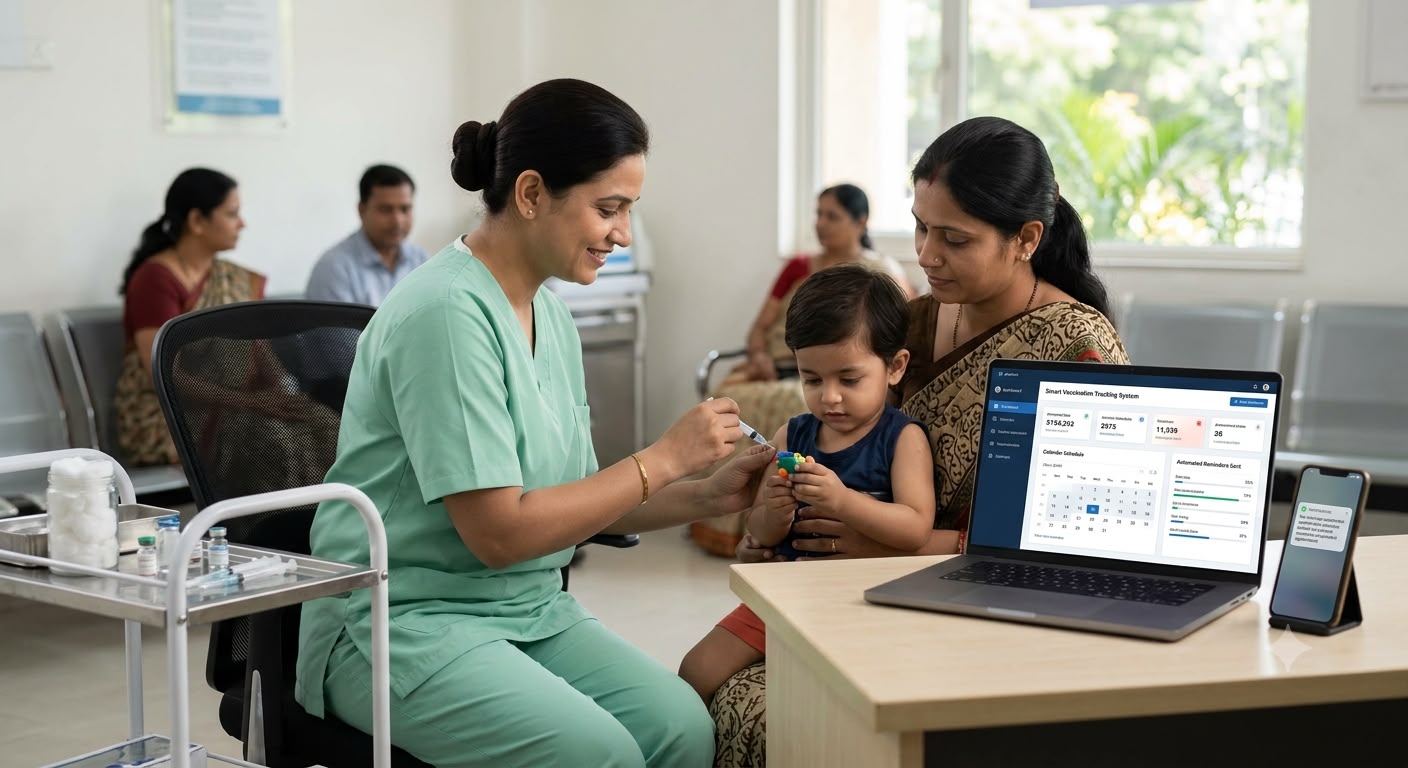 Pediatric vaccination tracking and reminders